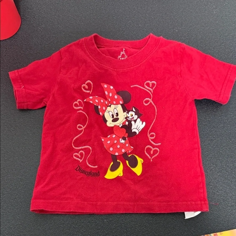 Disneyland Minnie Mouse Red Kids Tee